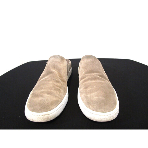 Vince Beige Tan Suede Slip On Mule Loafer Flats Women Sz 7.5 M - Picture 2 of 10